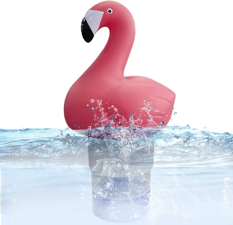 Blufree Chlorine Floater, Floating Chlorine Dispenser, Cute Animal Floating Pool Chlorinator Basket for Chemical Tablets Fits 3 Inch Tabs Bromine Holder Used for Pool Spa - Image 1